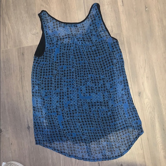 Black cotton and sheer tank top ✨ - Picture 3 of 4